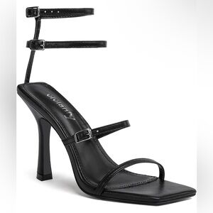 vivianLy Strappy Sandal Heels, Women’s Size 8, Black.